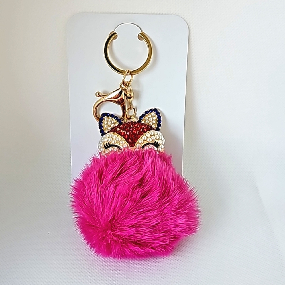 Fifi the Fox ๐ฆโจ Fox Rhinestone Bag Charm & Keychain - Picture 4 of 9
